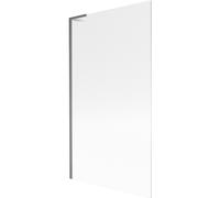 Mexen Next L pare-douche de baignoire 1-volet 100 x 150 cm, stries, gris canon brossé - 895-100-000-03-09-66 51468 5905315318534