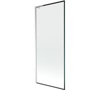 Mexen Next L paroi de baignoire 1-volet 80 x 150 cm, cadre noir, chrome - 895-080-000-03-70-01 52590 5905315319951