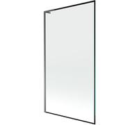 Mexen Next L paroi de baignoire à 1 panneau 100 x 150 cm, cadre noir, métal gun - 895-100-000-03-70-95 52692 5905315320452