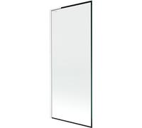 Mexen Next L paroi de baignoire à 1 porte 80 x 150 cm, cadre noir, blanc - 895-080-000-03-70-20 52601 5905315320018