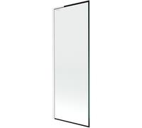 Mexen Next L paroi de baignoire à 1 volet 70 x 150 cm, cadre noir, blanc - 895-070-000-03-70-20 52600 5905315320001