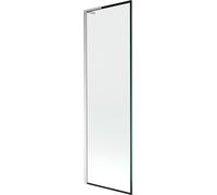 Mexen Next L Protection de baignoire à 1 aile 60 x 150 cm, motif noir, chrome - 895-060-000-03-70-01