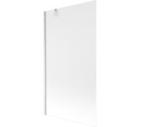 Mexen Next Paravent de baignoire à 1 aile 100 x 150 cm, mat, nickel brossé - 895-100-000-00-30-97