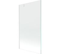 Mexen Next Pare-baignoire 1 vantail 100 x 150 cm, transparent, blanc - 895-100-000-00-00-20