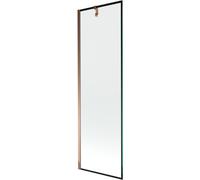 Mexen Next Pare-baignoire 1 vantail 60 x 150 cm, Motif noir, Rose doré - 895-060-000-00-70-60