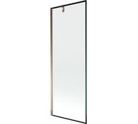 Mexen Next Pare-baignoire 1 vantail 70 x 150 cm, Motif noir, Rose doré - 895-070-000-00-70-60