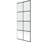Mexen Next Pare-baignoire 1 vantail 80 x 150 cm, Motif noir, blanc - 895-080-000-00-77-20