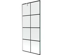 Mexen Next paroi de baignoire 1 volet 80 x 150 cm, grille noire, chrome - 895-080-000-00-77-01 20348 5905315136077