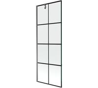 Mexen Next paroi de baignoire à 1 battant 70 x 150 cm, grille noire, gun metal - 895-070-000-00-77-95 47874 5905315317421