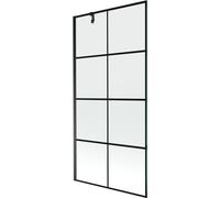 Mexen Next paroi de douche 1 volet 90 x 150 cm, grille noire, noir - 895-090-000-00-77-70 20357 5905315136329