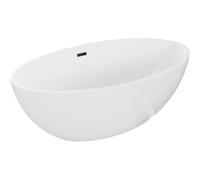 Mexen Nike baignoire autoportante 175 x 100 cm, blanche, trop-plein noir - 54071751000-70 46508 5905315384683