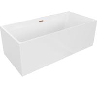 Mexen Nita baignoire autoportante 170 x 80 cm, blanc, bonde or rose - 52091708000-60
