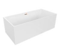 Mexen Nita baignoire autoportante 170 x 80 cm, blanche, trop-plein or rose - 52091708000-60 45863 5905315379955