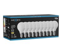 Mexen Nova 10x Ampoule LED E14, G45, 3W, Chaude - 3000K, 315 lm - L101-E14-0330-01x10 95833 5907931021836
