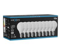 Mexen Nova 10x Ampoule LED E14, G45, 3W, Neutre - 4000K, 315 lm - L101-E14-0340-01x10 95834 5907931021843