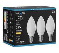 Mexen Nova 3x Ampoule LED E14, C37, 5W, Chaude - 3000K, 525 lm - L102-E14-0530-01x03 95593 5907931014678