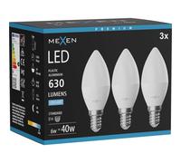 Mexen Nova 3x Ampoule LED E14, C37, 6W, Froide - 6500K, 630 lm - L102-E14-0665-01x03 95599 5907931014722
