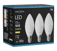 Mexen Nova 3x Ampoule LED E14, C37, 9W, Chaude - 3000K, 945 lm - L102-E14-0930-01x03 95607 5907931014791