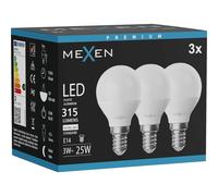 Mexen Nova 3x Ampoule LED E14, G45, 3W, Neutre - 4000K, 315 lm - L101-E14-0340-01x03 95457 5907931014081