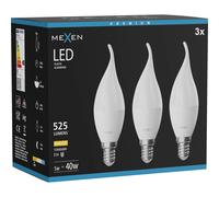 Mexen Nova 3x Ampoule LED flamme E14, C37, 5W, Chaude - 3000K, 525 lm - L106-E14-0530-01x03 95725 5907931015217
