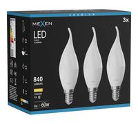 Mexen Nova 3x Ampoule LED flamme E14, C37, 8W, Chaude - 3000K, 840 lm - L106-E14-0830-01x03 95728 5907931015248