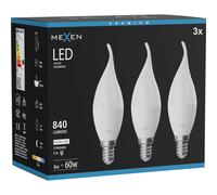 Mexen Nova 3x Ampoule LED flamme E14, C37, 8W, Neutre - 4000K, 840 lm - L106-E14-0840-01x03 95729 5907931015255