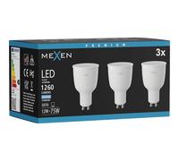 Mexen Nova 3x Ampoule LED GU10, 12W, Froid - 6500K, 1260 lm - L108-GU10-1265-01x03 95769 5907931015569