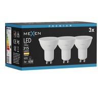 Mexen Nova 3x Ampoule LED GU10, 3W, Chaude - 3000K, 315 lm - L107-GU10-0330-01x03 95746 5907931015330