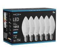 Mexen Nova 6x Ampoule LED E14, C37, 10W, Froid - 6500K, 1055 lm - L102-E14-1065-01x06 95645 5907931018874