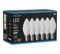 Mexen Nova 6x Ampoule LED E14, C37, 3W, Froide - 6500K, 315 lm - L102-E14-0365-01x06 95618 5907931018669