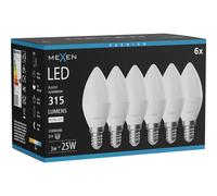 Mexen Nova 6x Ampoule LED E14, C37, 3W, Neutre - 4000K, 315 lm - L102-E14-0340-01x06 95617 5907931018652