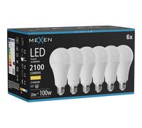 Mexen Nova 6x Ampoule LED E27, A70, 20W, Chaude - 3000K, 2100 lm - L100-E27-2030-01x06 95446 5907931018010