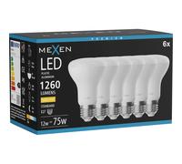 Mexen Nova 6x Ampoule LED E27, R63, 12W, Chaude - 3000K, 1260 lm - L104-E27-1230-01x06 95716 5907931019154
