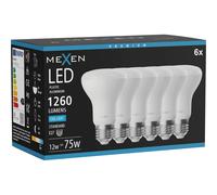 Mexen Nova 6x Ampoule LED E27, R63, 12W, Froid - 6500K, 1260 lm - L104-E27-1265-01x06 95718 5907931019178