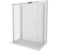 Mexen Omega-3S cabine de douche à 3 parois, coulissante 140 x 80 cm, transparent, chrome - 825-140-080-01-00-3S 4242 5905315000217
