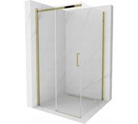 Mexen Omega cabine de douche coulissante 100 x 100 cm, transparente, dorée - 825-100-100-50-00 4098 5907709130685