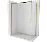Mexen Omega cabine de douche coulissante 140 x 70 cm, transparent, or - 825-140-070-50-00 4123 5907709130814