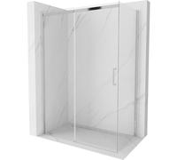 Mexen Omega cabine de douche coulissante 160 x 80 cm, transparent, chrome - 825-160-080-01-00 4090 5903163388082