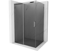 Mexen Omega cabine de douche coulissante 160 x 90 cm, graphite, chrome - 825-160-090-01-40 4210 5907709101968