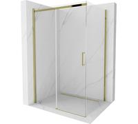 Mexen Omega Paroi de douche pliante 100 x 90 cm, transparente, or - 825-100-090-50-00