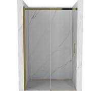 Mexen Omega Porte de douche pliante 130 cm, transparente, or - 825-130-000-50-00