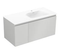Mexen Orio armoire de salle de bain 100 cm avec lavabo Vela droit, 1T, 1P, gris mat/blanc mat - 91A13-10047-3-BBFF62-W23P01 85855 5905315774651