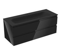 Mexen Orio armoire de salle de bain 120 cm avec lavabo Vela, 2 tiroirs, noir brillant/noir mat - 91A10-12047-2-BFF70-W23M71 84619 5905315492746
