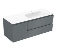 Mexen Orio armoire de salle de bain 120 cm avec lavabo Vela à droite, 2T, 1P, graphite mat/blanc mat 86022 5905315776488