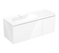 Mexen Orio armoire de salle de bain 120 cm avec lavabo Vela gauche, 1S, 1D, blanc brillant - 91A13-12047-3-BBFF00-W23L00 85835 5905315774453