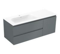 Mexen Orio armoire de salle de bain 120 cm avec lavabo Vela gauche, 2S, 1D, graphite mat/blanc mat 85998 5905315776242