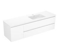 Mexen Orio armoire de salle de bain 160 cm avec lavabo Otis droit, 2T, 1P, blanc mat - 91A13-16047-3-BBFFF01-W18P01 85946 5905315775726