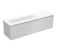 Mexen Orio armoire de salle de bain 160 cm avec lavabo Vela gauche, 1S, 1D, gris mat/blanc mat - 91A13-16047-3-BBFF62-W23L01 85843 5905315774538