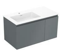 Mexen Orio armoire de salle de bain 90 cm avec lavabo Otis gauche, 1T, 1P, graphite mat/blanc mat - 91A13-09047-3-BBFF66-W18L01 85746 5905315773401