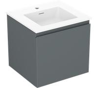 Mexen Orio armoire de salle de bains 50 cm avec lavabo Otis, 1 tiroir, graphite mat/blanc mat - 91A10-05047-1-BF66-W18M01 82827 5905315485168